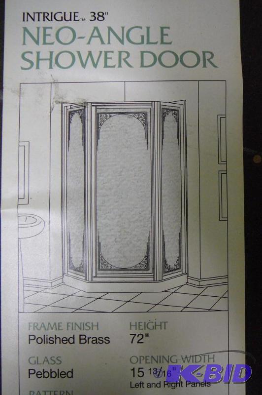 lot 2 image: Shower Stall Sterling v38 Intrigue Wallset wh...