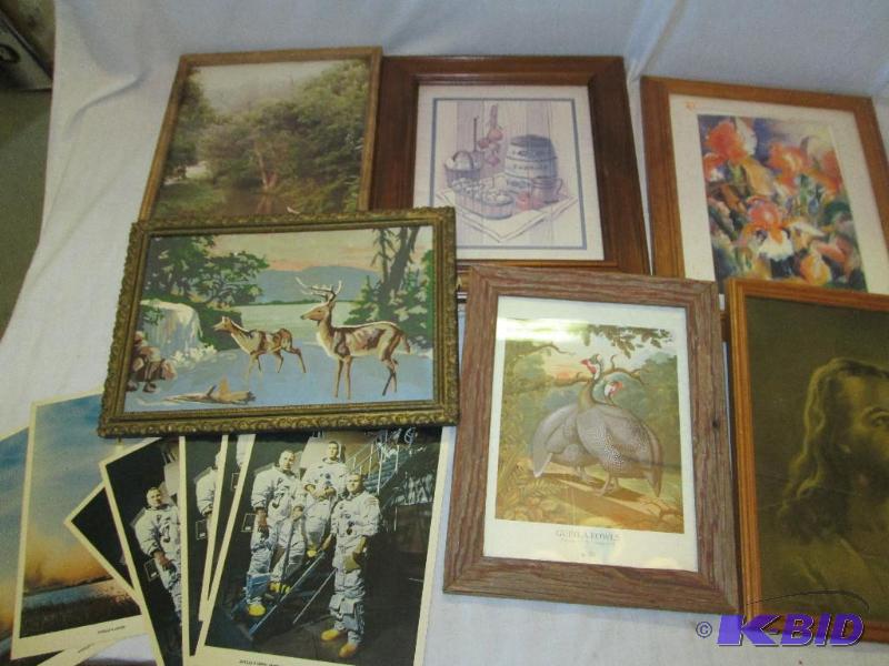 mixed lot of framed pictures and pictures of ...