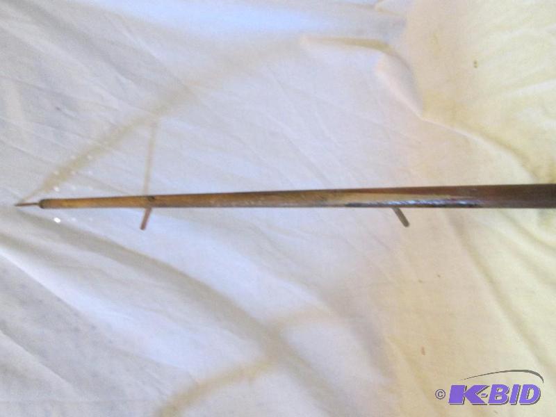 vintage spear fishint pole, with spring- with...