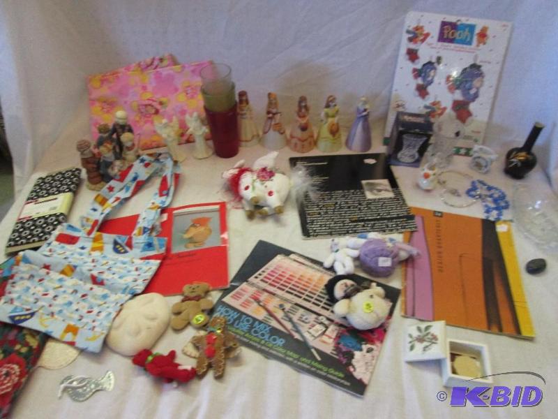 Lot of assorted dcor and crafts, includes pri...