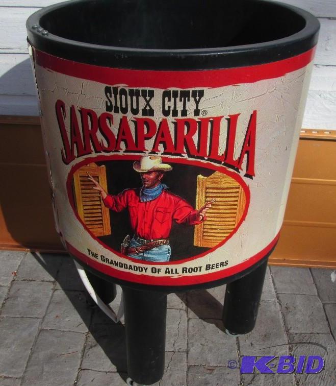 Sioux City Sarsaparilla cooler, NSF rated, in...