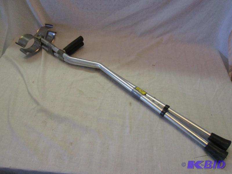 Pair of crutches with arm cuffs...