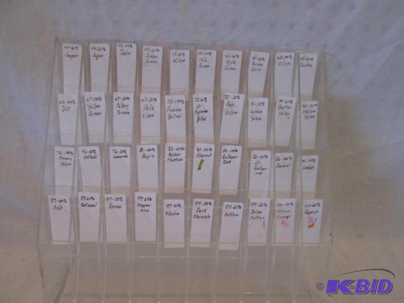 clear plastic multi compartment holder....