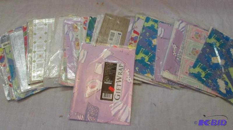 Lot of assorted style gift wrap...