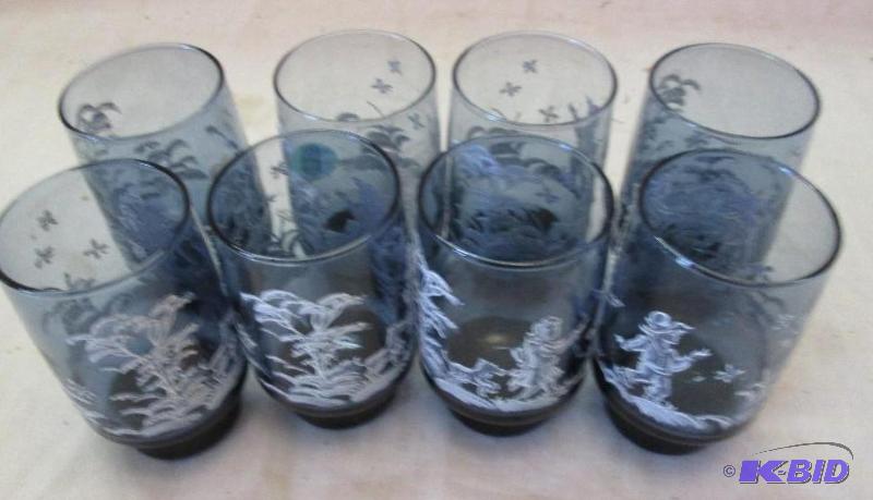 Lot of decorated glasses...