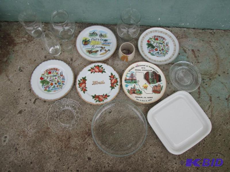 Lot of assorted plates and glassware...