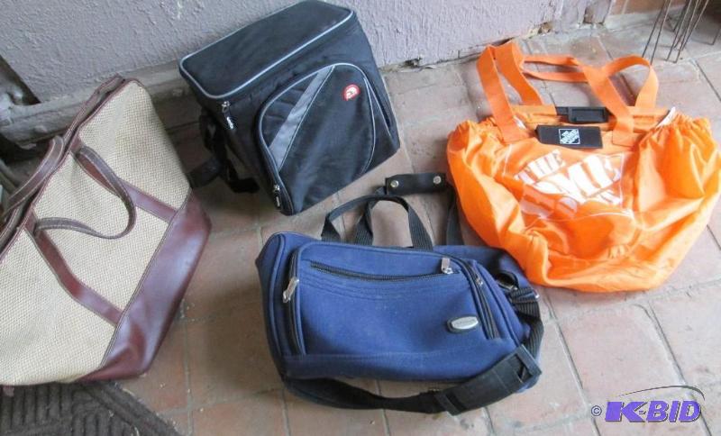 Lot of bags and insulated coolers...