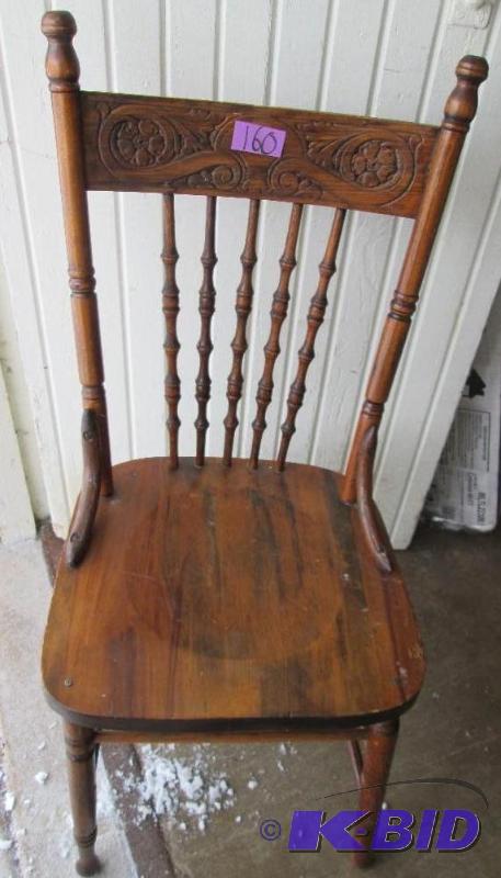 antique wood chair...
