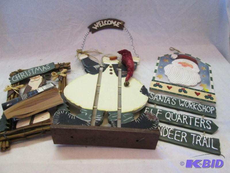 wooden holiday decorations...