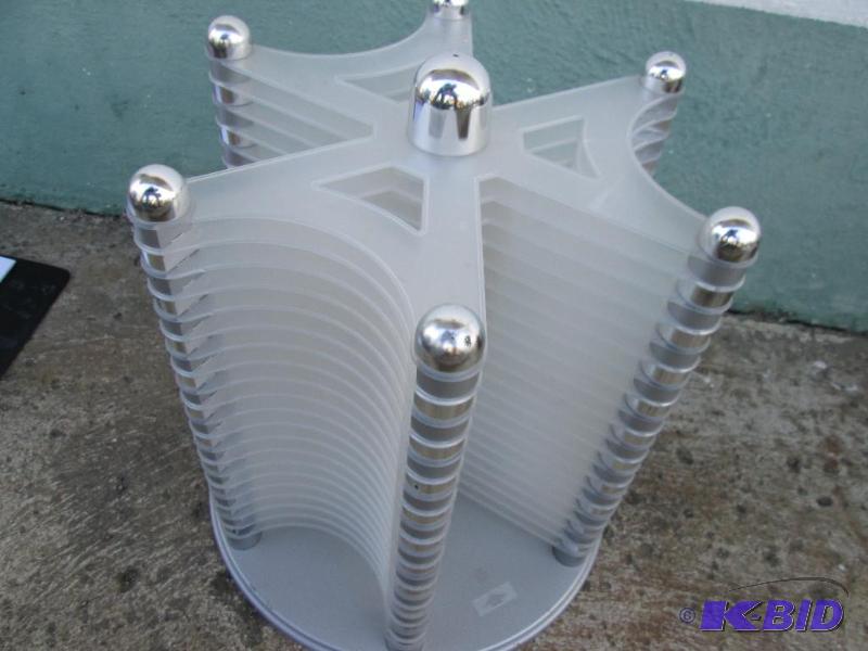 Classy look CD rack, spins...
