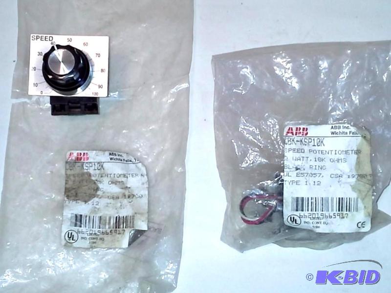 lot 106 image: (2) ABB CBK-KSP10K Speed Potentiometers