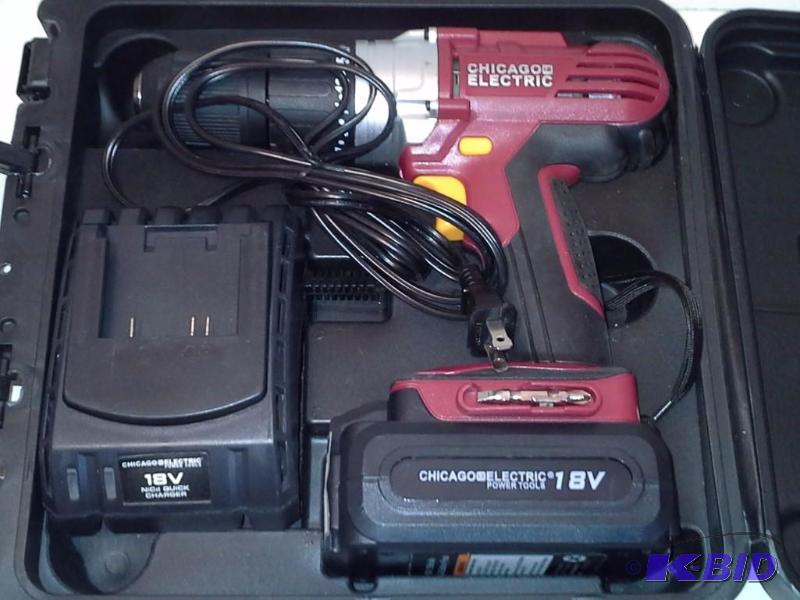 lot 118 image: 18 Volt 12 in. Cordless Variable Speed DrillDriver