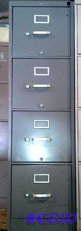 lot 149 image: Dark Grey File Cabinet
