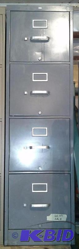 lot 151 image: Grey File Cabinet
