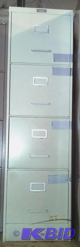 lot 153 image: Tan File Cabinet