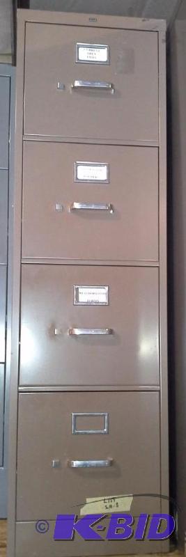 lot 155 image: Brown File Cabinet