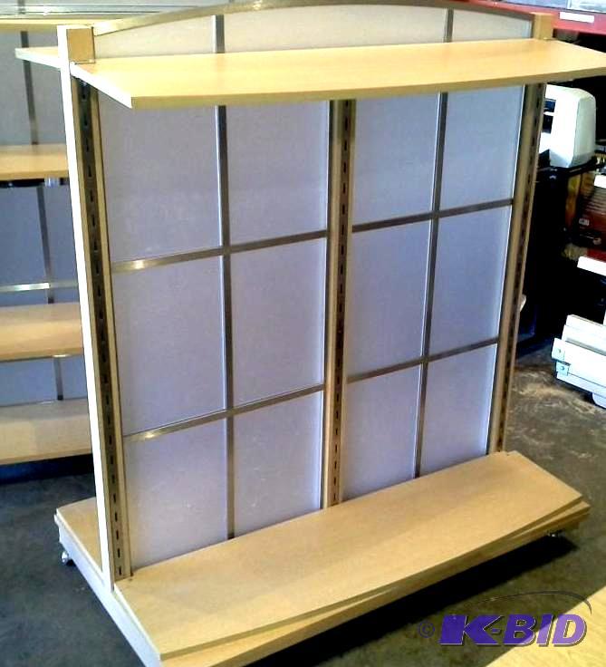 lot 157 image: Roll away display shelving