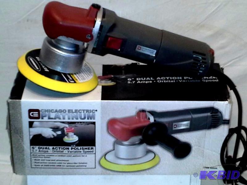lot 25 image: 6 in. 5.7 Amp Heavy Duty Dual Action Variable Speed Polisher