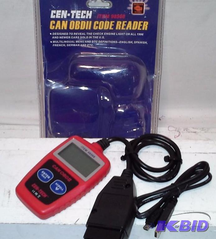 lot 63 image: OBD II & CAN Code Reader with Multilingual Menu