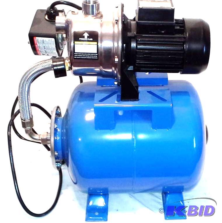 lot 80 image: 1 HP Shallow Well Pump with Stainless Steel Housing 920 GPH