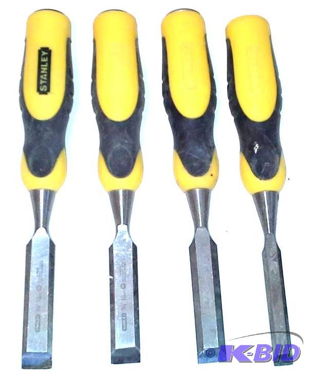 lot 90 image: Set of 4 Stanley Chisels