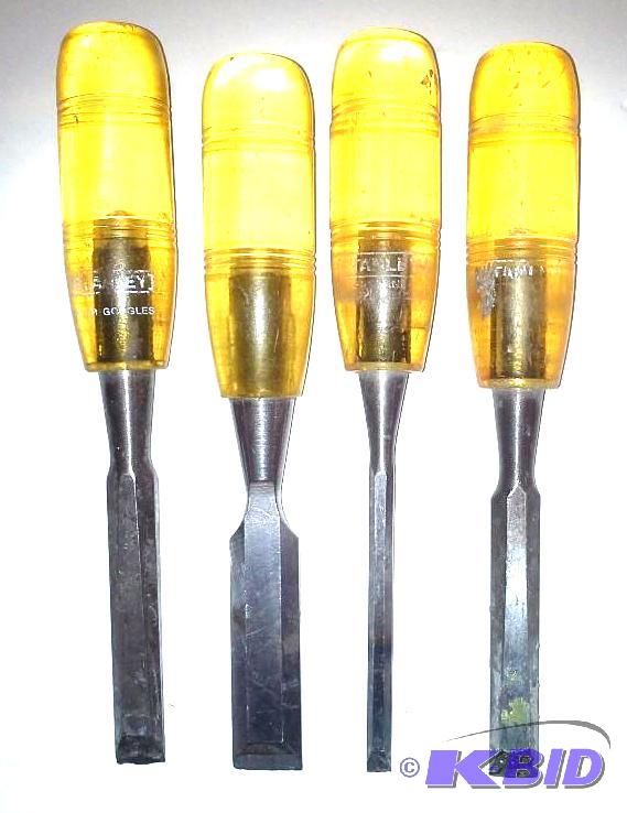 lot 94 image: Set of 4 Stanley Chisels