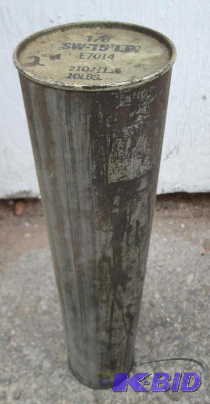 Unopened can of welding rods,...