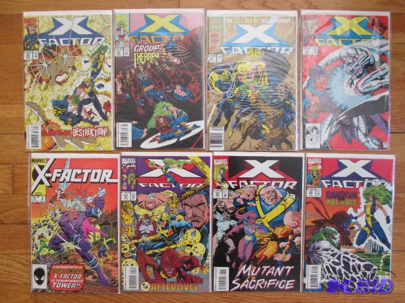 Lot of 8 X Factor comic books, all in plastic...