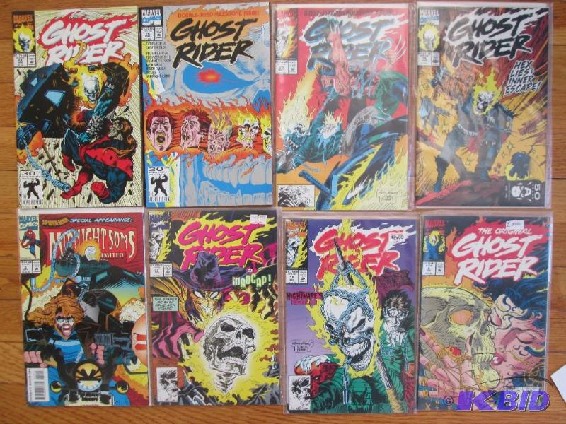 Lot of 8 Ghost Rider comics, all in excellent...