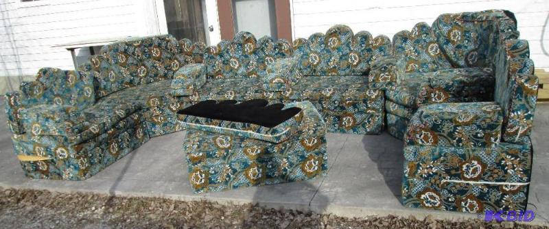 Large and unique couch. Each section of this ...
