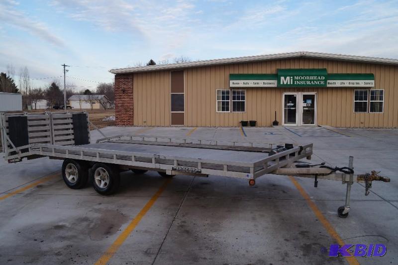 2007 Aluma 97 X 16  48 Deck Over Aluminum Trailer
