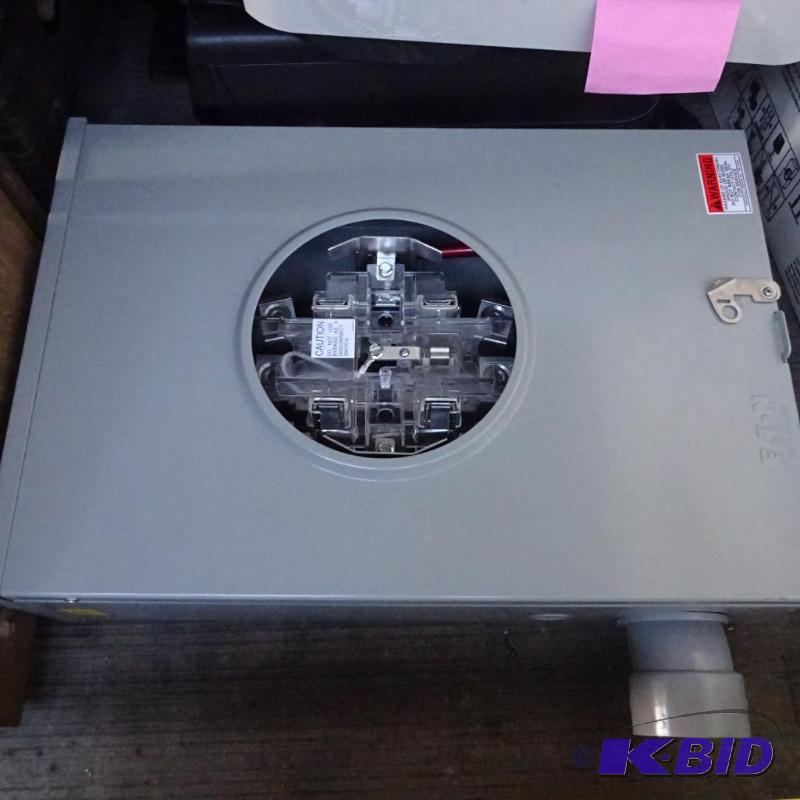 lot 20 image: 200 amp bypass meter socket - single phase...
