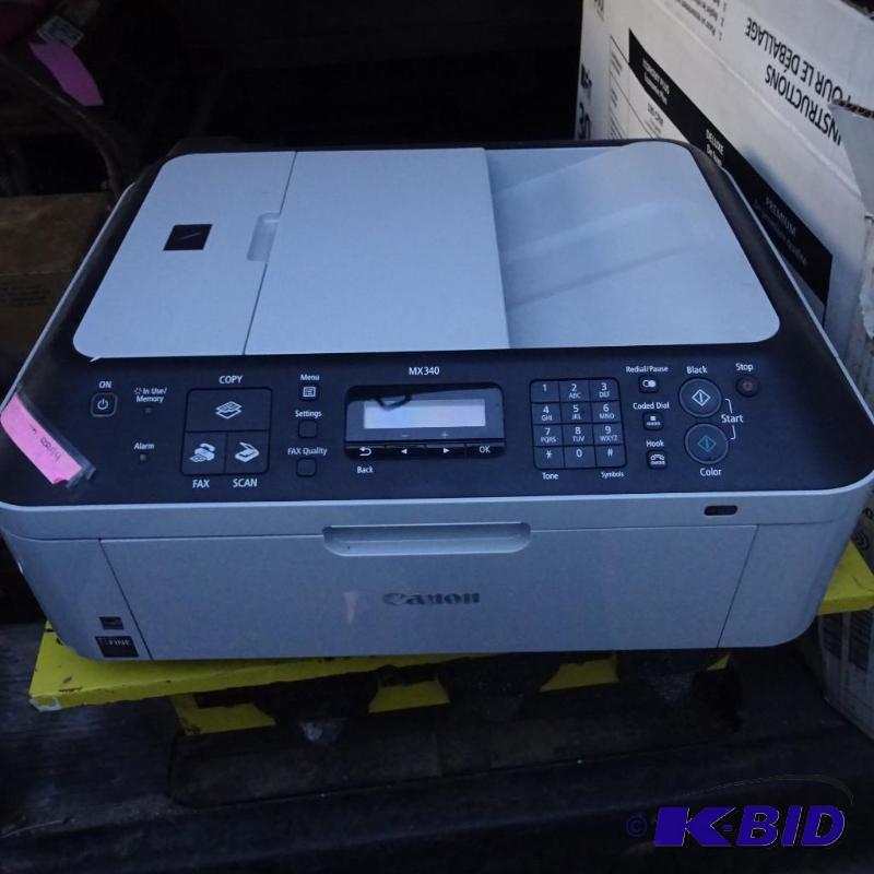 lot 22 image: Canon MX340 Copy Fax and Scan...