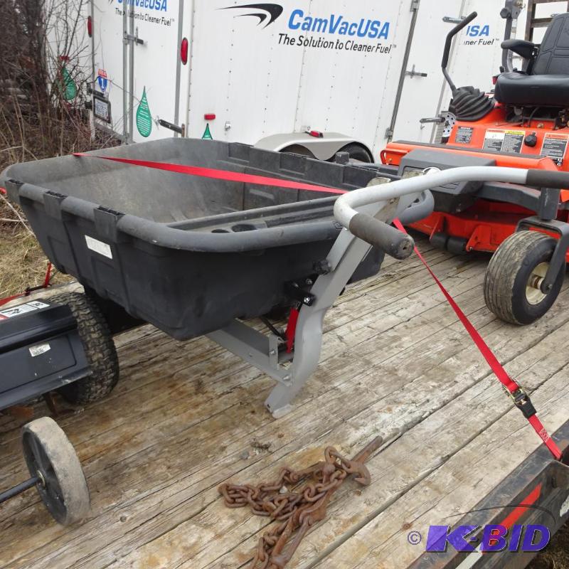 lot 4 image: Lifetime dump cart  wheelbarrow combo. Pull ...
