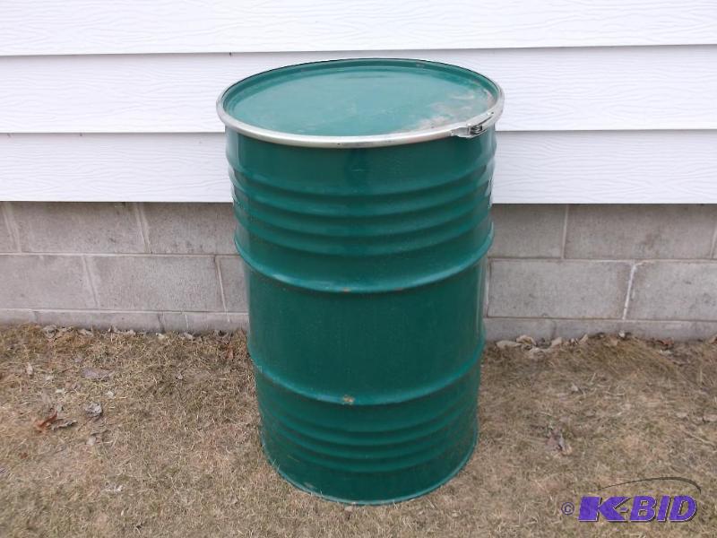 55 gallon food grade steel barrel....