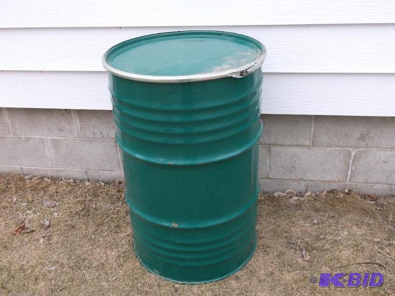 55 gallon food grade steel barrel....