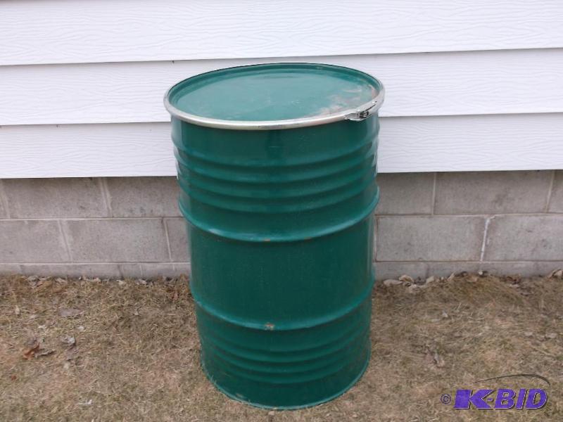 55 gallon food grade steel barrel....