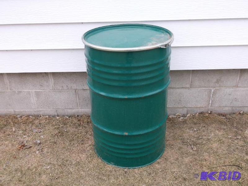 55 gallon food grade steel barrel....
