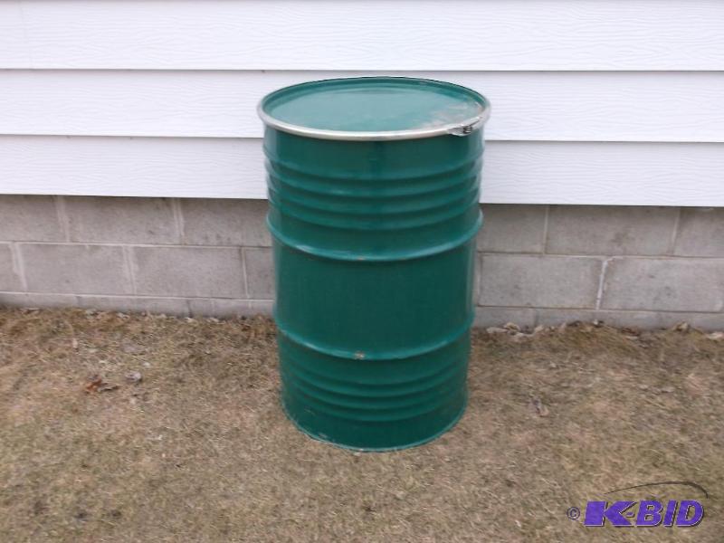 55 gallon food grade steel barrel....