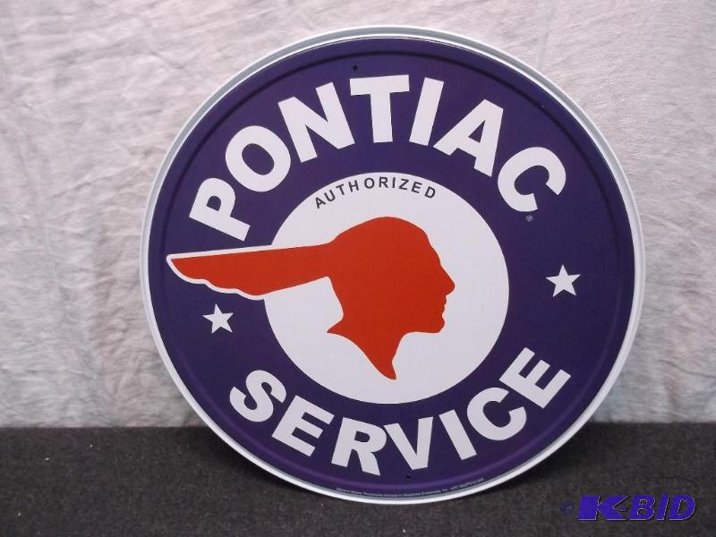 Collectable Pontiac Service metal sign measur...