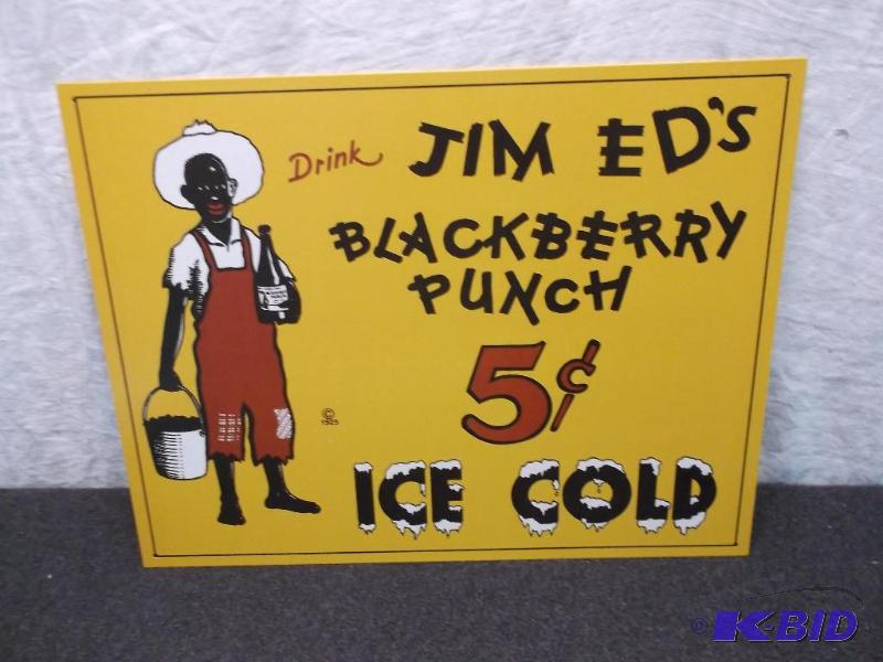 Collectable Jim Eds Blackberry Punch metal s...