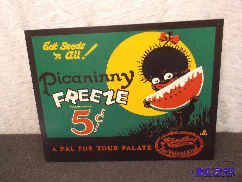 Collectable Picaninny Freeze metal sign measu...