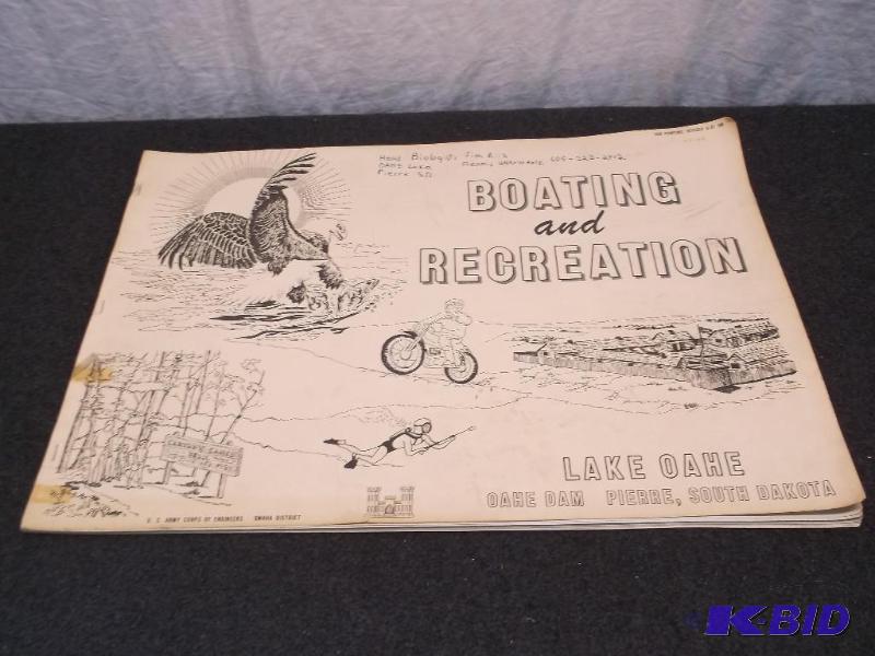 Vintage US Army Corps of engineers lake map l...