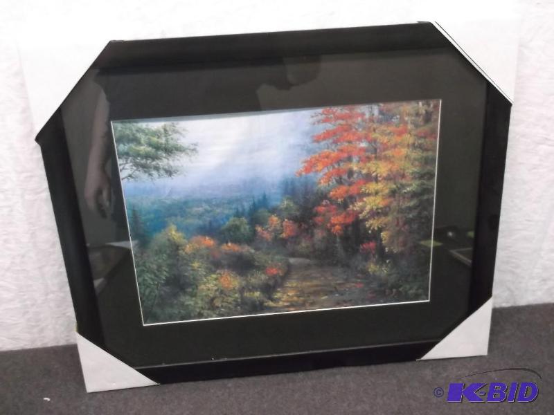 Beautiful framed scenery print measuring 21 1...