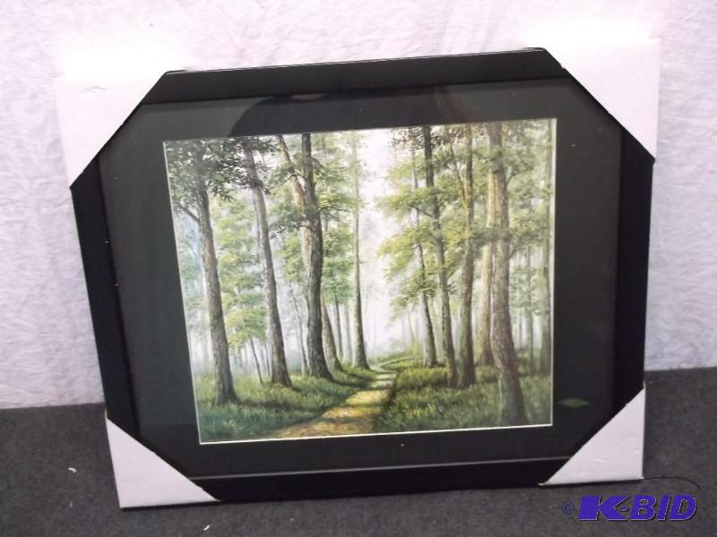 Beautiful framed scenery print measuring 19 5...