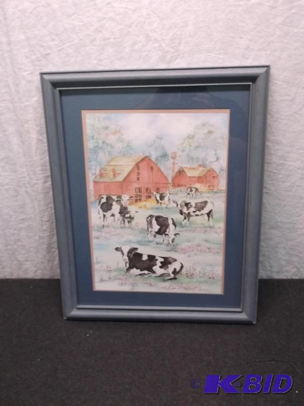 Cute framed print by Ava freeman measuring 16...