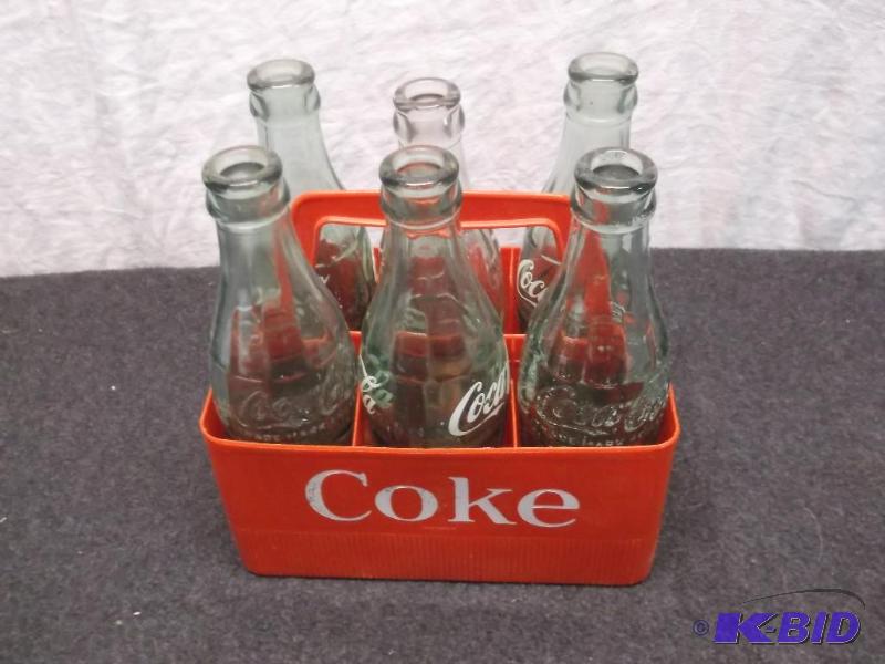Vintage Coca-Cola bottles with case....
