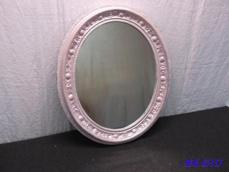 Cute painted framed mirror measuring 21&quot...