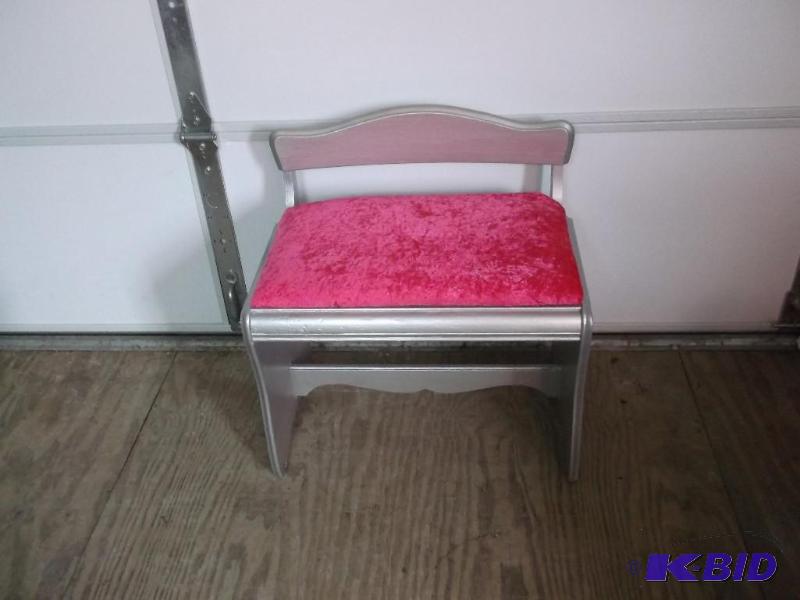 Cute painted padded bench measuring 24 34&qu...