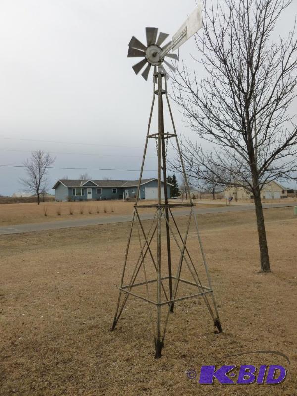 Large heavy duty steel outdoor windmill yard ...